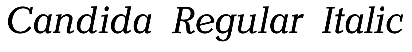 Candida Regular Italic